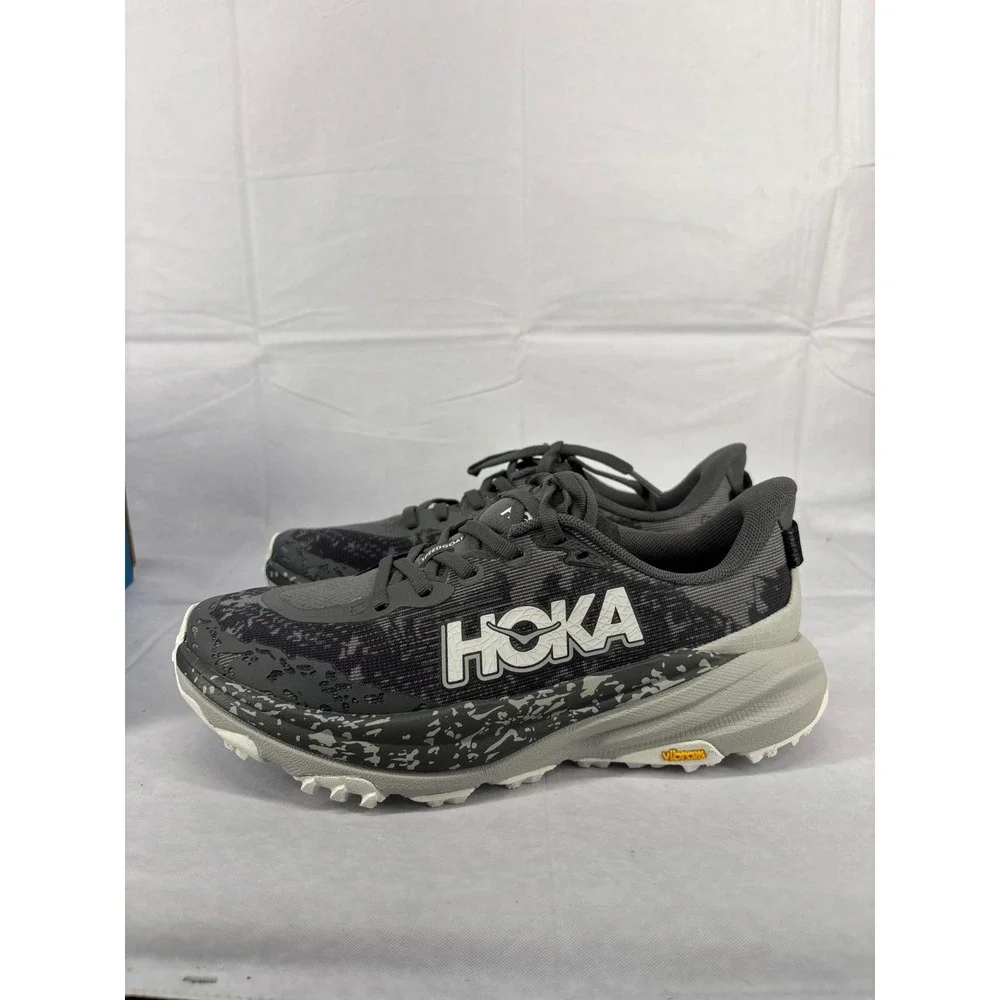HOKA Speedgoat 6 Trail Running Sneakers Womens Satellite Gray 1147811 Size 7.5B